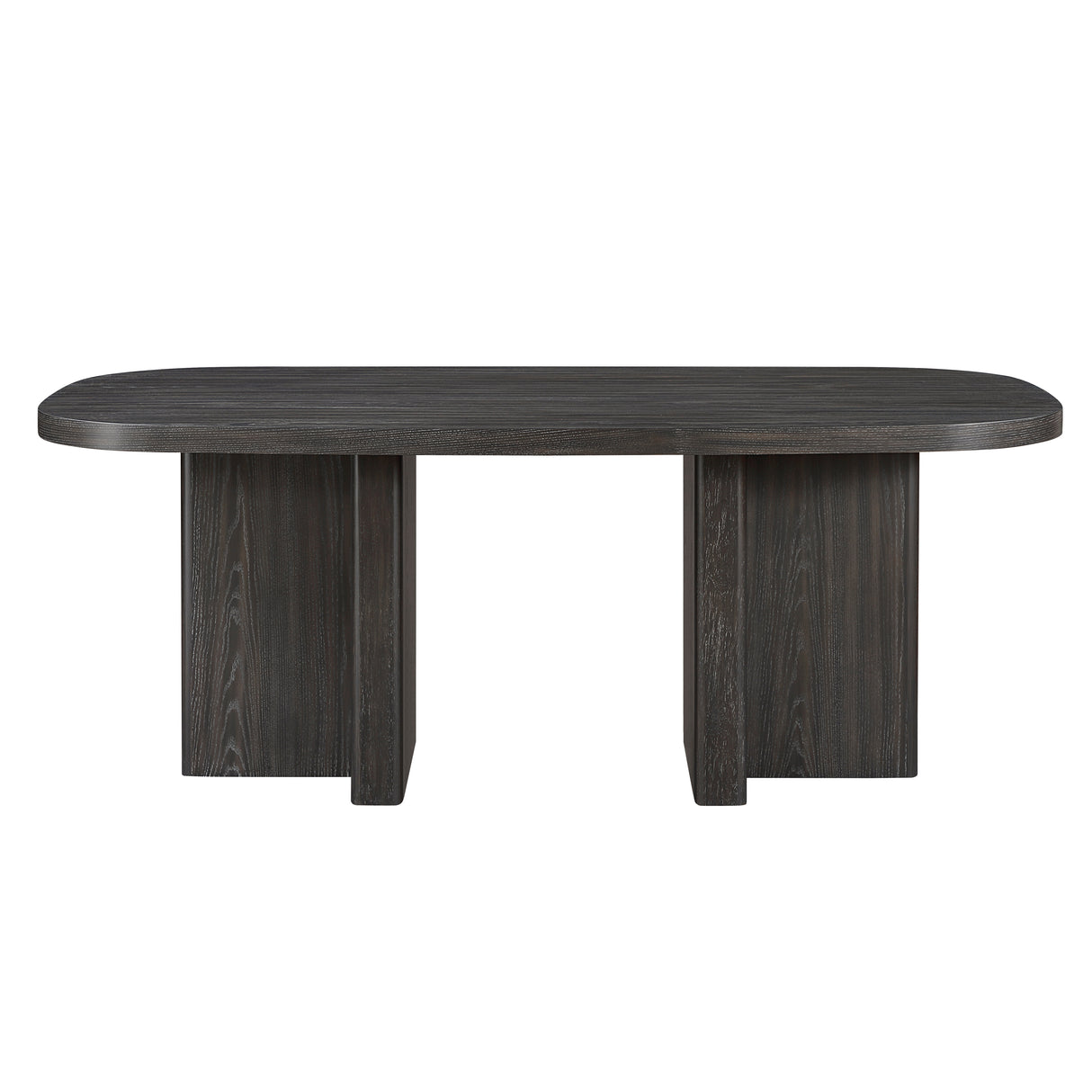 Marais Ebony/Light Gray Boucle 5-Piece 82" Dining Set from Homelegance - Luna Furniture