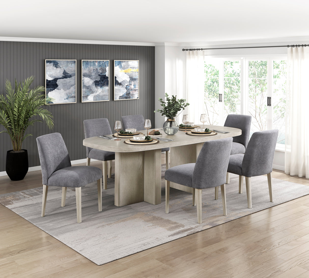 Marais Light Gray Dining Table from Homelegance - Luna Furniture