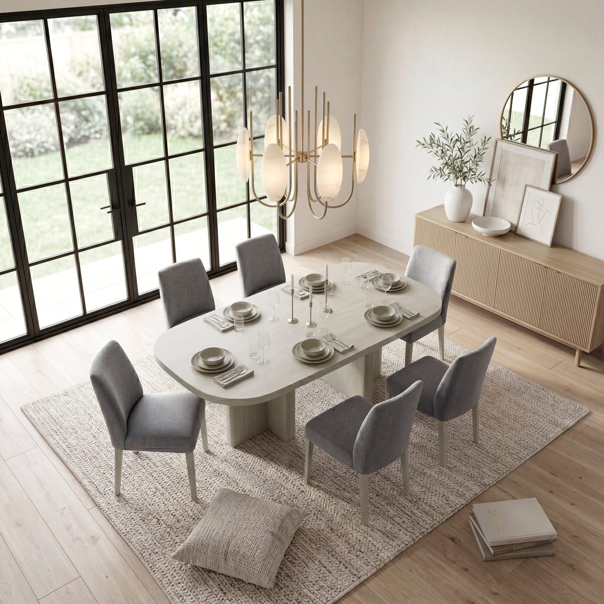 Marais Light Gray Dining Table from Homelegance - Luna Furniture