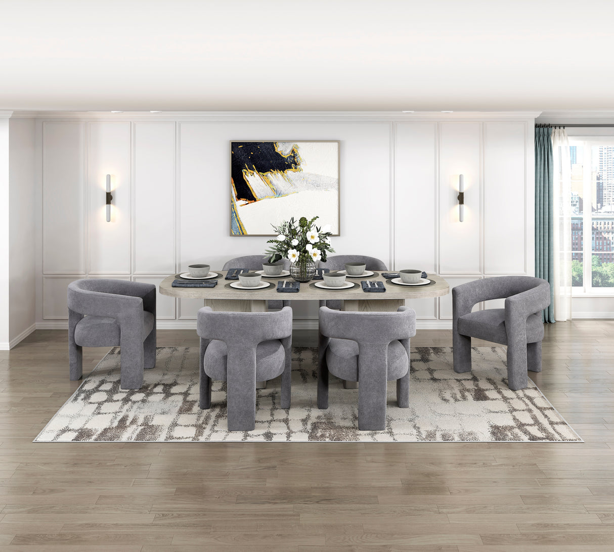 Marais Gray Modern Dining Room Set from Homelegance - Luna Furniture