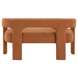 Marais Ebony/Orange Boucle 6-Piece 82" Dining Set from Homelegance - Luna Furniture