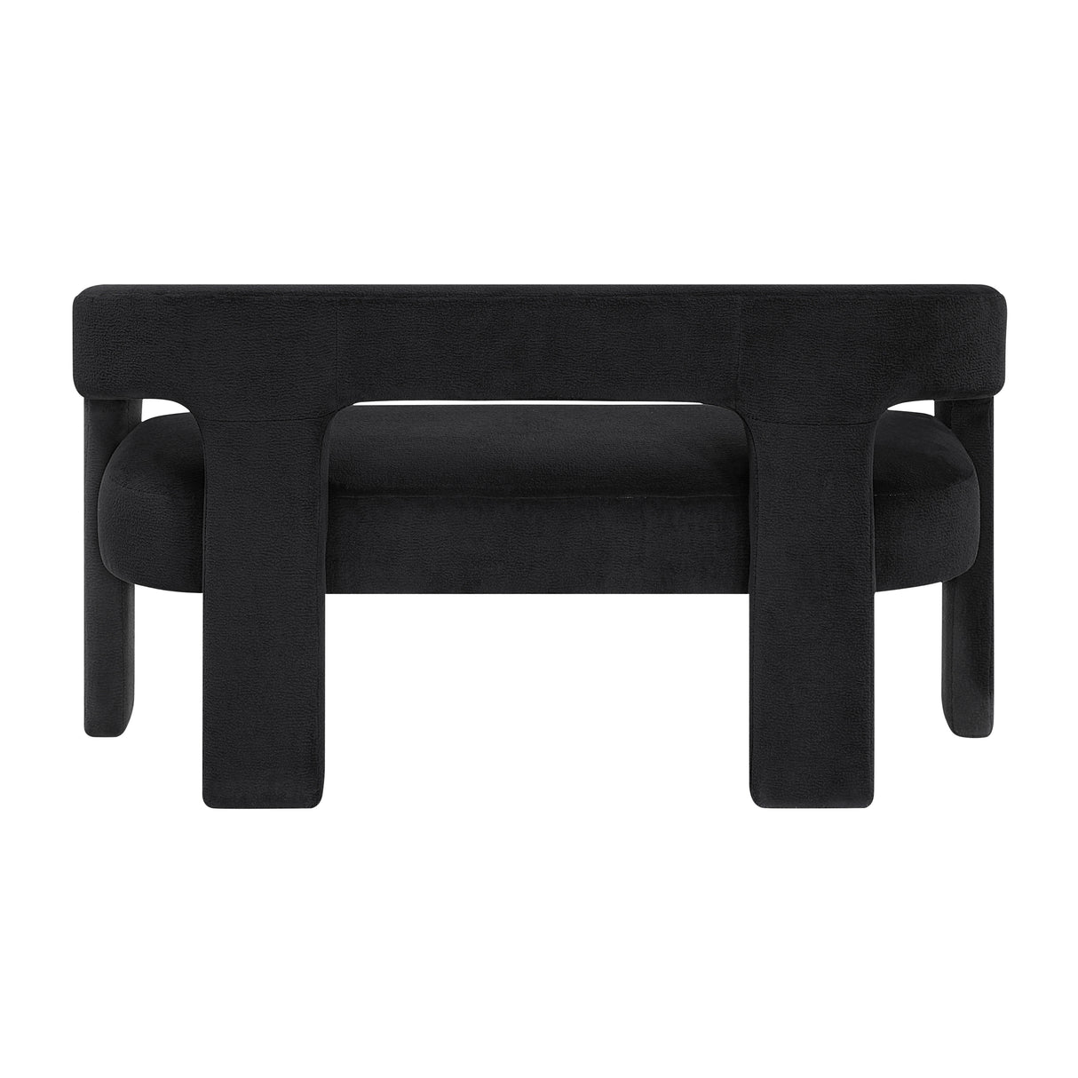 Marais Black Bench from Homelegance - Luna Furniture