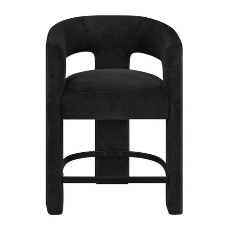 6054BK-24 CNTR HEIGHT STOOL, BLACK, 1PC/CTN from Homelegance - Luna Furniture