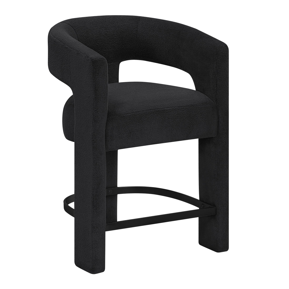 6054BK-24 CNTR HEIGHT STOOL, BLACK, 1PC/CTN from Homelegance - Luna Furniture