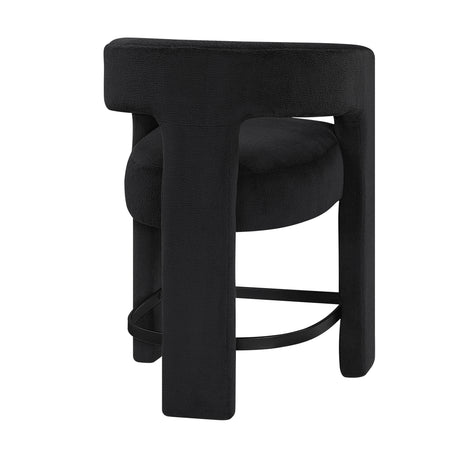 6054BK-24 CNTR HEIGHT STOOL, BLACK, 1PC/CTN from Homelegance - Luna Furniture