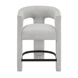 6054LG-24 CNTR HEIGHT STOOL, LIGHT GREY, 1PC/CTN from Homelegance - Luna Furniture