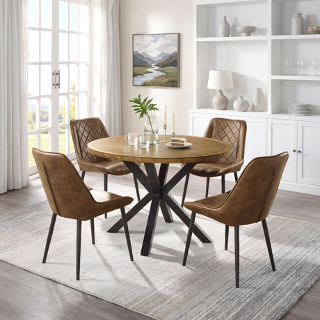 Strata Brown Dining Side Chair, Set of 2 from Homelegance - Luna Furniture