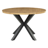 Strata Brown/Black Round Dining Table from Homelegance - Luna Furniture