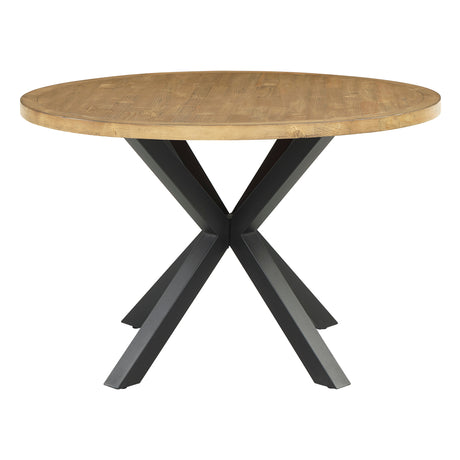 Strata Brown/Black Round Dining Table from Homelegance - Luna Furniture