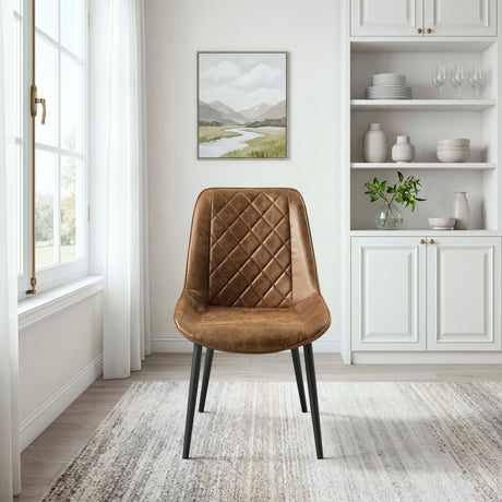 Strata Brown Dining Side Chair, Set of 2 from Homelegance - Luna Furniture