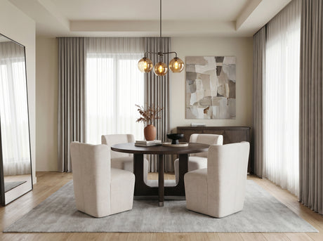 Clara Brown 54" Round Dining Table from Homelegance - Luna Furniture
