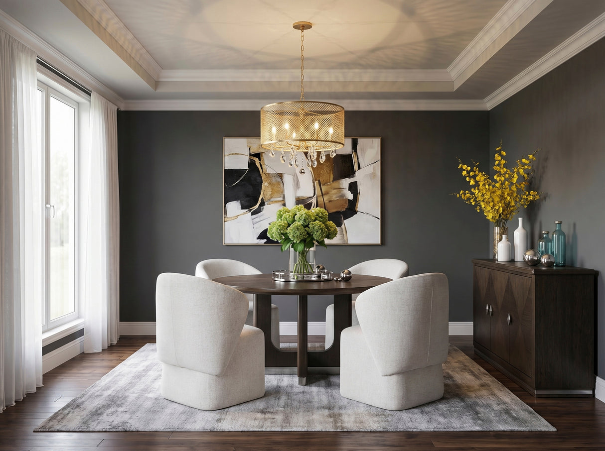 Clara Brown 54" Round Dining Table from Homelegance - Luna Furniture