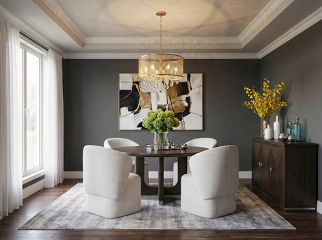 Clara Brown 54" Round Dining Table from Homelegance - Luna Furniture