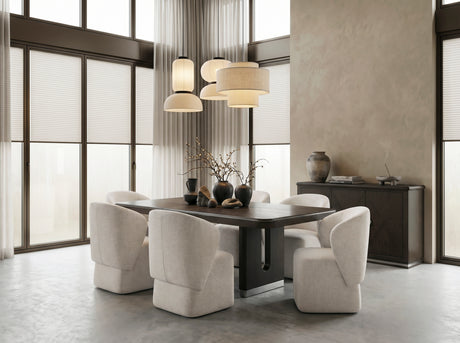 Clara Brown 85" Rectangular Extendable Dining Table from Homelegance - Luna Furniture