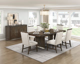 Strata Brown 5-Piece Round Dining Room Set from Homelegance - Luna Furniture