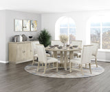 Clara Light Gray Round Dining Table