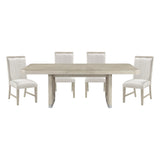 Clara Light Gray Expandable Dining Table