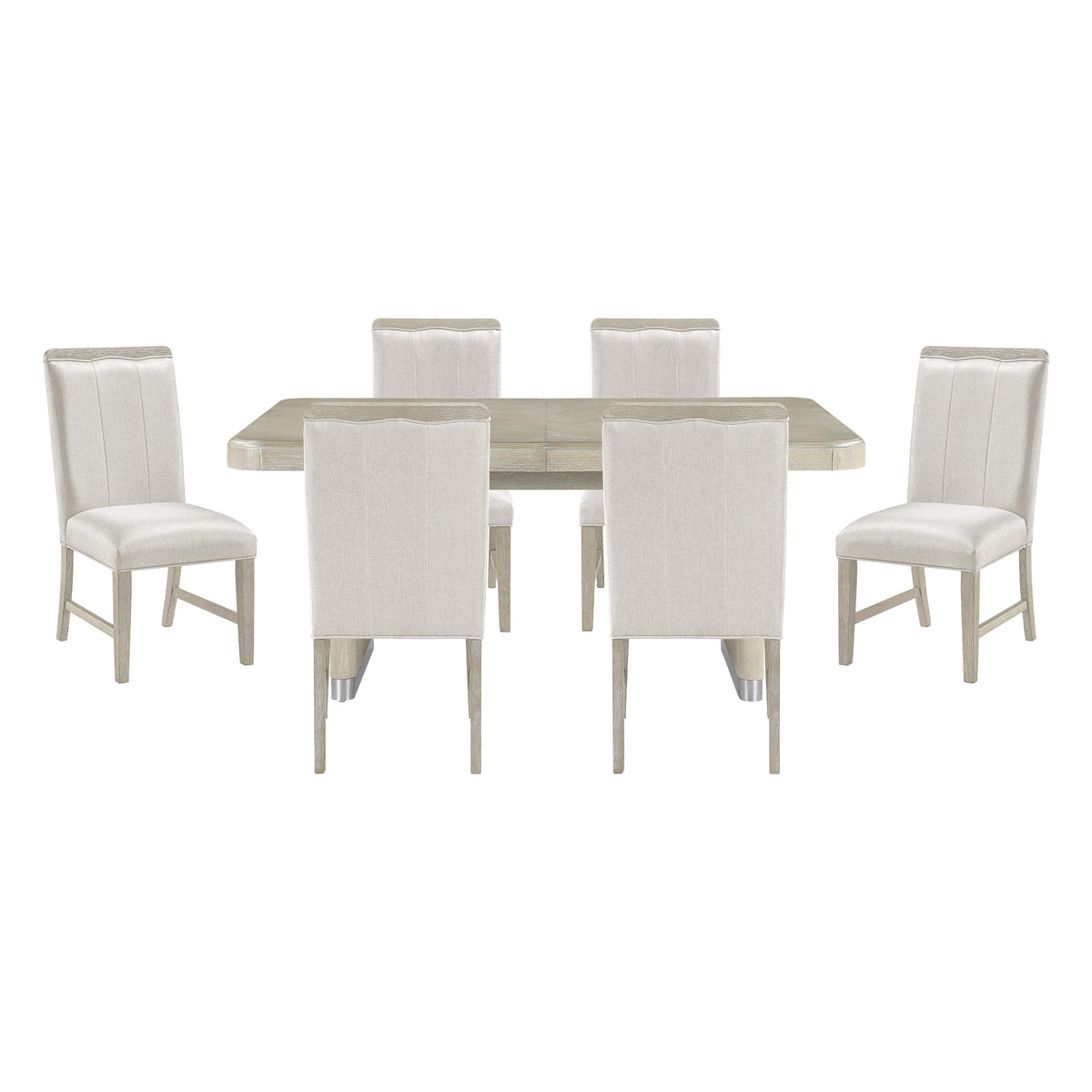 Clara Light Gray Dining Side Chair, Set of 2