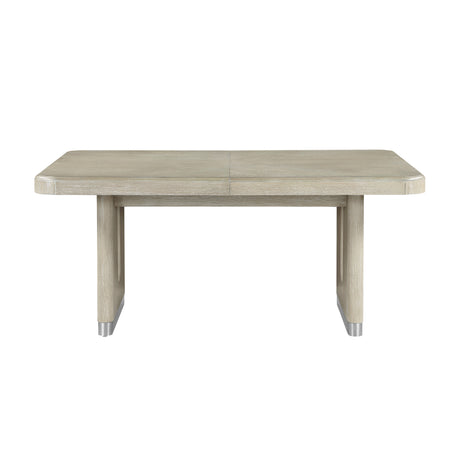 Clara Light Gray Expandable Dining Table from Homelegance - Luna Furniture