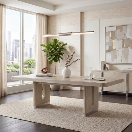 Clara Light Gray Expandable Dining Table from Homelegance - Luna Furniture