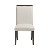 Clara Beige Upholstered Side Chair, Set of 2 from Homelegance - Luna Furniture