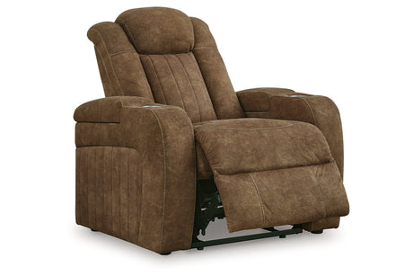 Wolfridge Brindle Power Reclining Sofa, Loveseat and Recliner from Ashley - Luna Furniture