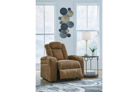 Wolfridge Brindle Power Reclining Sofa, Loveseat and Recliner from Ashley - Luna Furniture