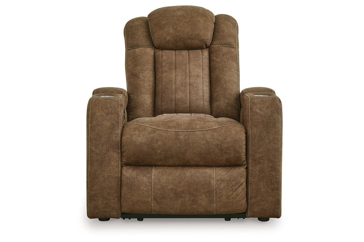 Wolfridge Brindle Power Reclining Sofa, Loveseat and Recliner from Ashley - Luna Furniture