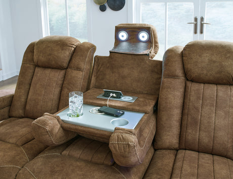 Wolfridge Brindle Power Reclining Sofa, Loveseat and Recliner from Ashley - Luna Furniture