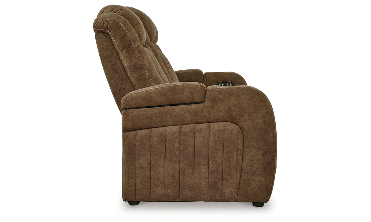 Wolfridge Brindle Power Reclining Sofa from Ashley - Luna Furniture