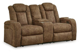 Wolfridge Brindle Power Reclining Sofa, Loveseat and Recliner from Ashley - Luna Furniture