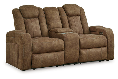 Wolfridge Brindle Power Reclining Sofa, Loveseat and Recliner from Ashley - Luna Furniture