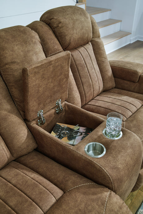 Wolfridge Brindle Power Reclining Sofa, Loveseat and Recliner from Ashley - Luna Furniture
