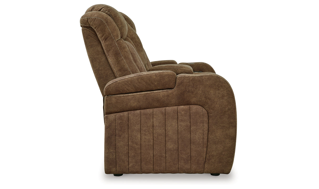 Wolfridge Brindle Power Reclining Loveseat from Ashley - Luna Furniture