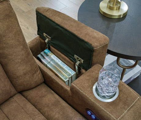 Wolfridge Brindle Power Reclining Sofa, Loveseat and Recliner from Ashley - Luna Furniture