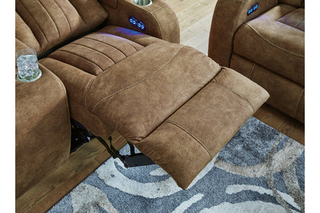 Wolfridge Brindle Power Reclining Sofa, Loveseat and Recliner from Ashley - Luna Furniture