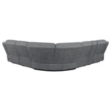 Bahrain Charcoal 6-Piece Upholstered Power Sectional from Coaster - Luna Furniture