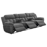 Bahrain Charcoal 5-Piece Power Home Theater Seating from Coaster - Luna Furniture