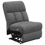 Bahrain Charcoal 5-Piece Power Home Theater Seating from Coaster - Luna Furniture