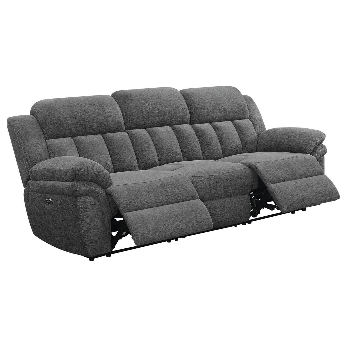 Bahrain Charcoal Power Sofa from Coaster - Luna Furniture
