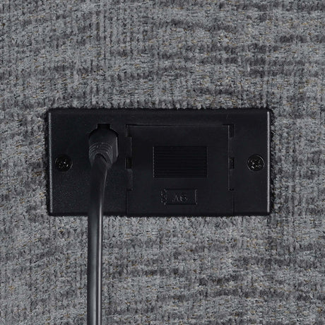 Bahrain Charcoal Upholstered Power Glider Recliner from Coaster - Luna Furniture