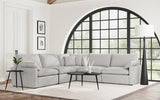 Collins Gray Upholstered Armless Chair from Coaster - Luna Furniture