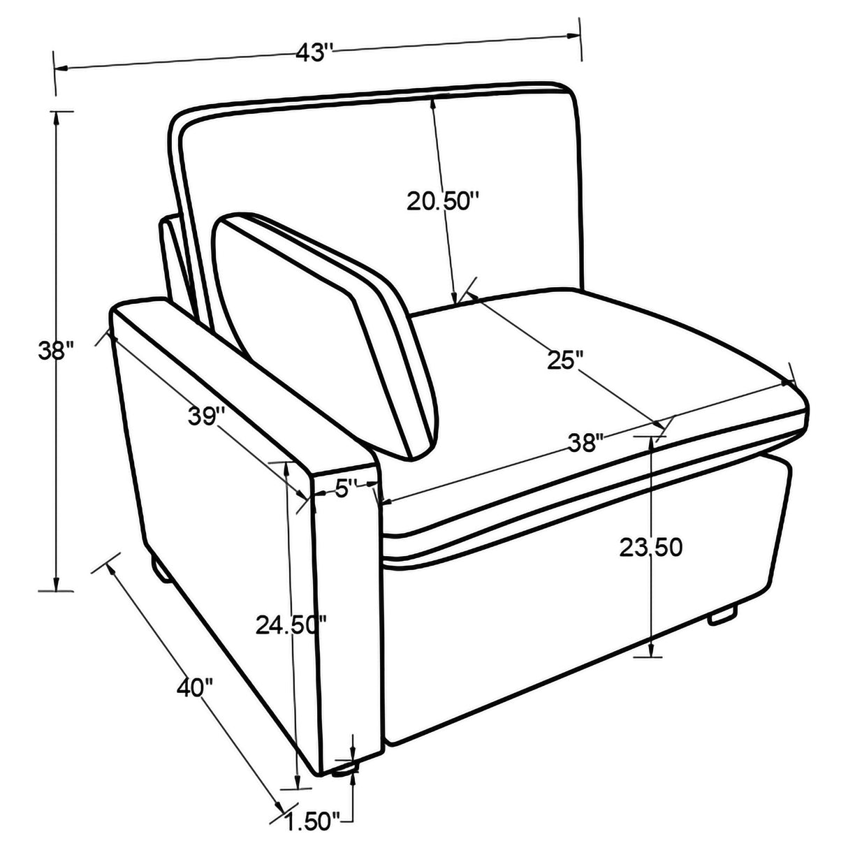 Collins Upholstered LAF Power Recliner Grey from Coaster - Luna Furniture