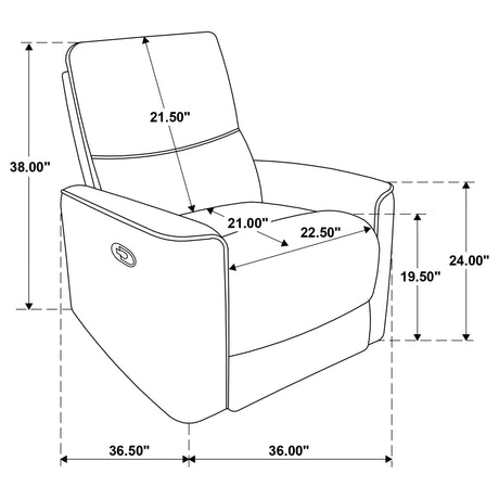 Navarro Orange 3-Piece Upholstered Reclining Living Room Set from Coaster - Luna Furniture