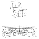 Marcell Gray Armless Chair from Coaster - Luna Furniture