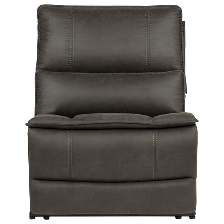 Marcell Gray Armless Power Recliner from Coaster - Luna Furniture