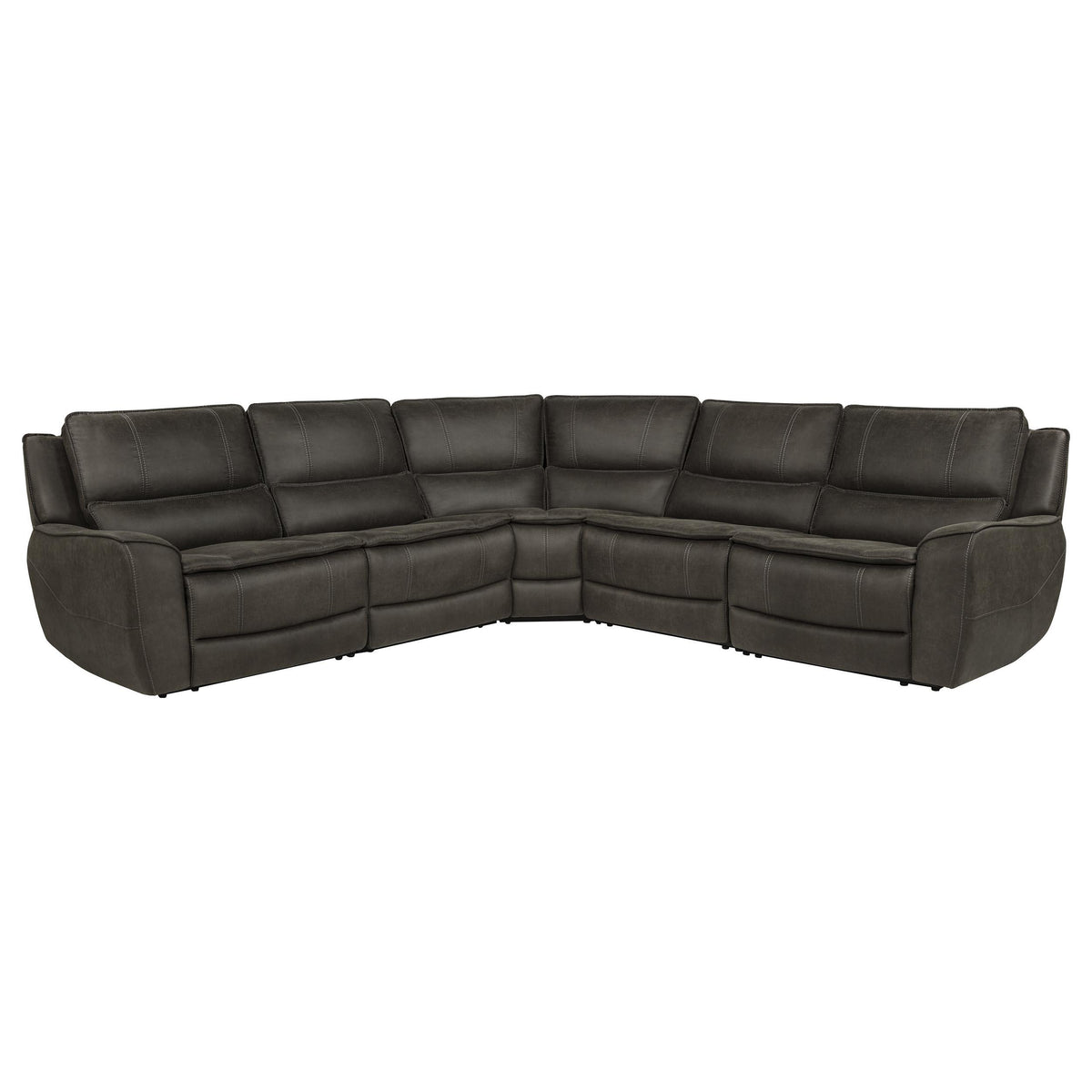 HP0426 Gray 5-Piece Modular Power Sectional Set from Coaster - Luna Furniture