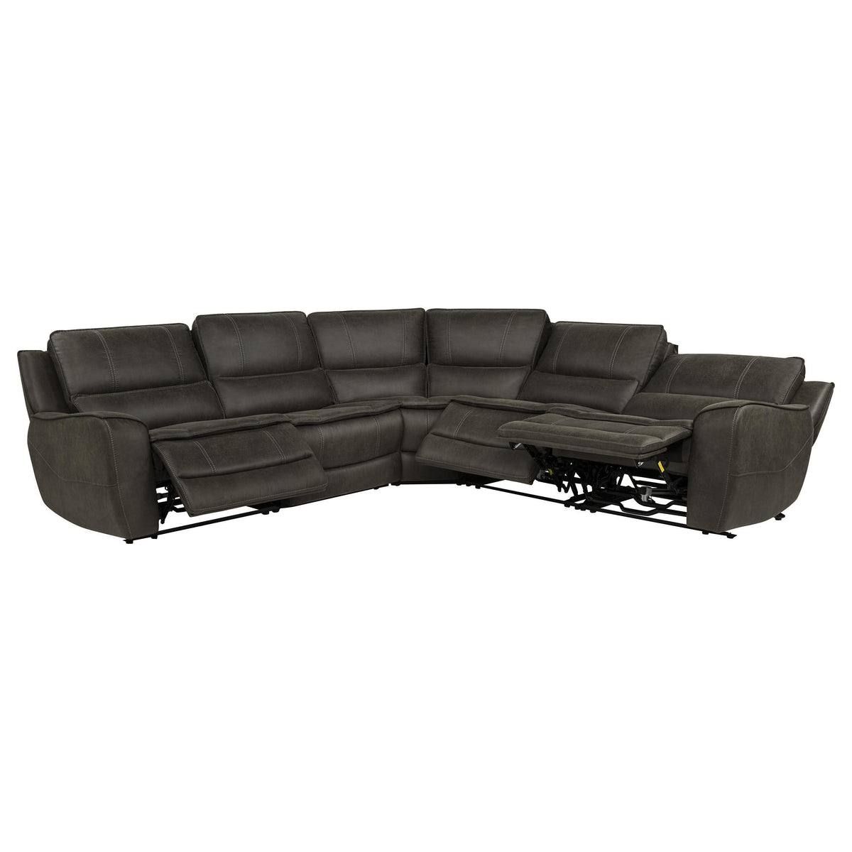 HP0426 Gray 5-Piece Modular Power Sectional Set from Coaster - Luna Furniture
