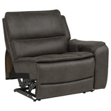 Marcell Gray RAF Power Recliner with USB Charging from Coaster - Luna Furniture