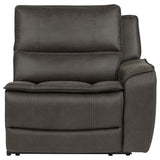 Marcell Gray RAF Power Recliner with USB Charging from Coaster - Luna Furniture